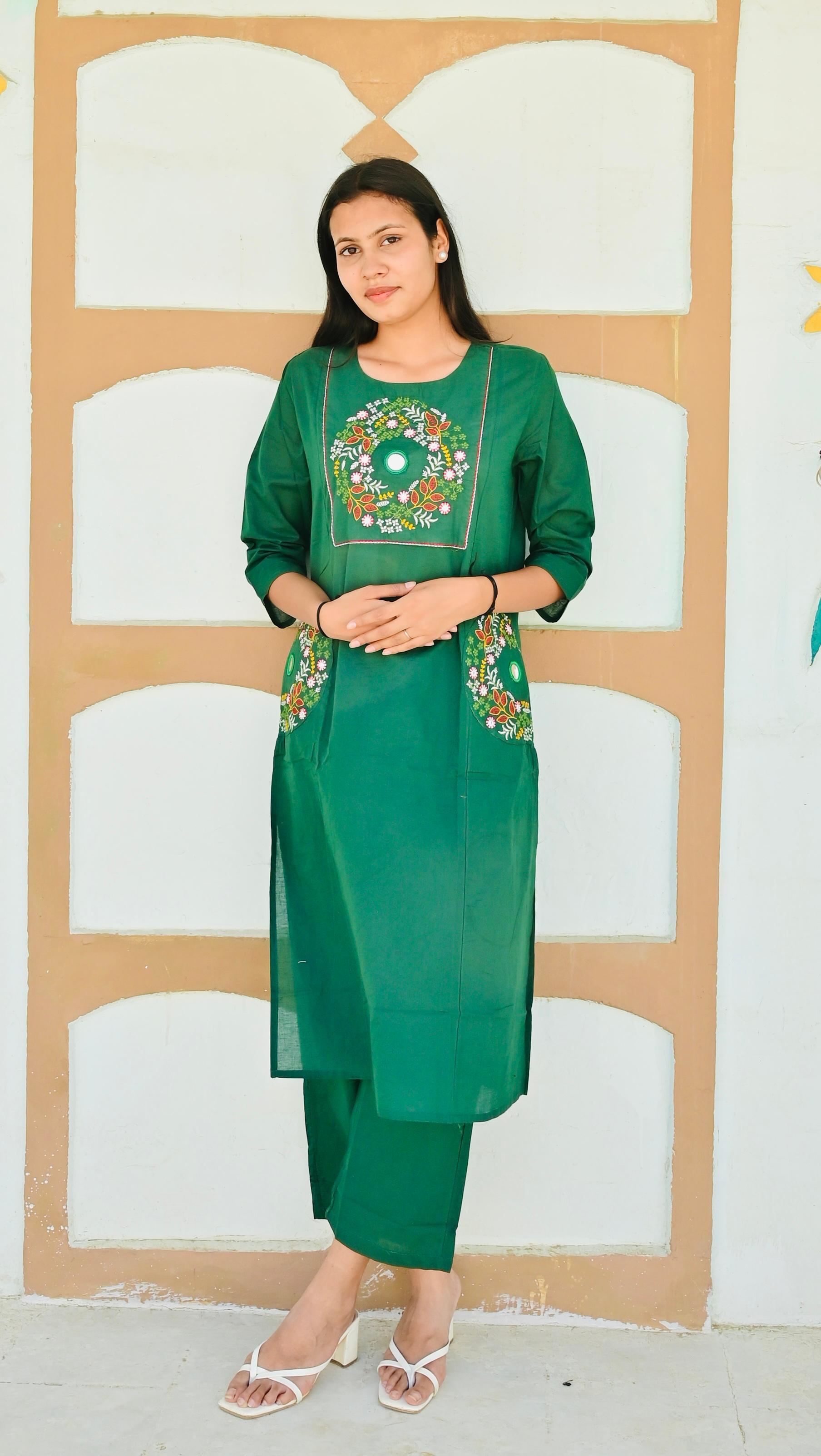 Emerald Bloom Suit Set