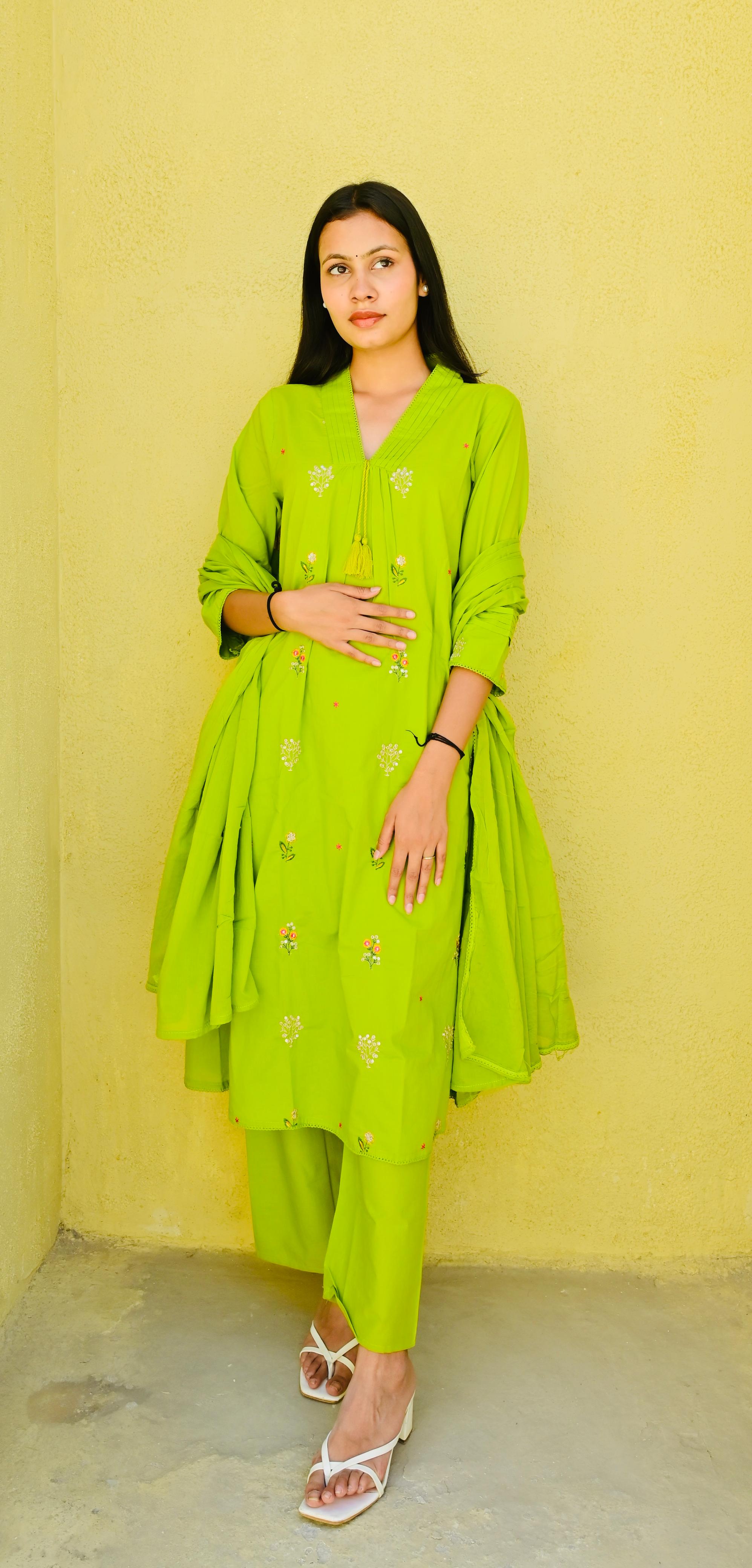 Lime Blossom Suit Set