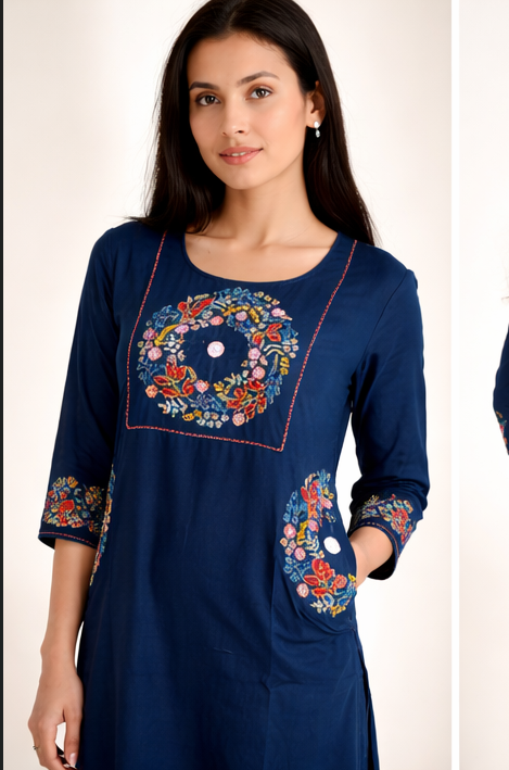 Royal Bloom Embroidered Kurta Set