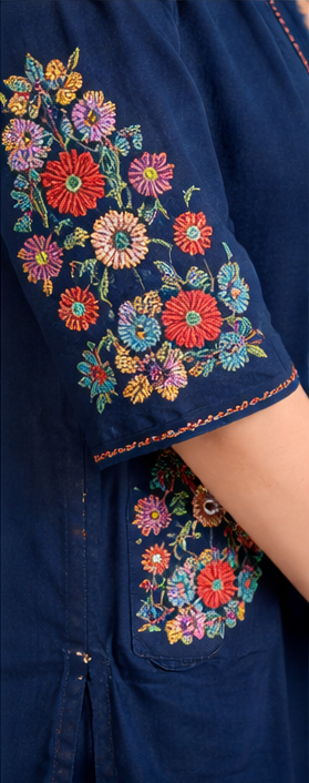 Royal Bloom Embroidered Kurta Set